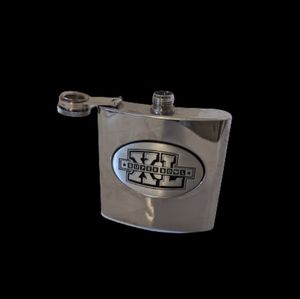 Super Bowl XL Stainless Steel Hip Flask  6oz.